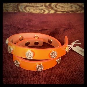 Tory Burch Foundation wrap bracelet - orange